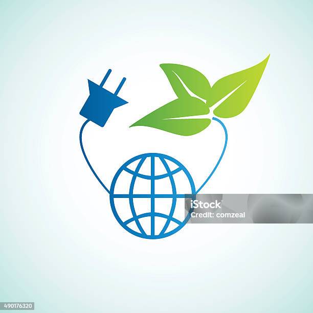 Energy Ecology Concept Stock Illustration - Download Image Now - 2015, Backgrounds, Business