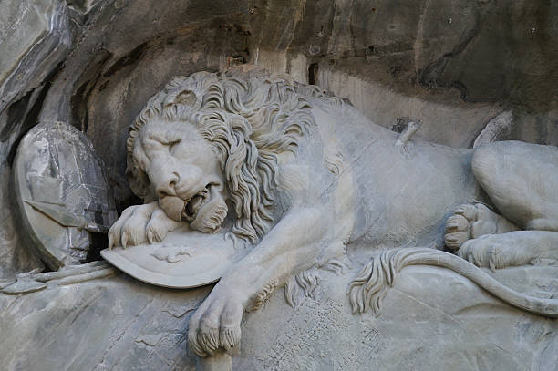 istock Famous Crying Lion Memorial, Lucerne. 490178172