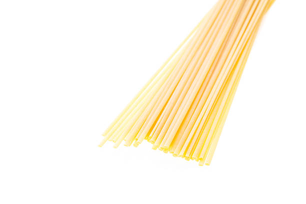 istock Bunch of spaghetti isolated on white background 490178206