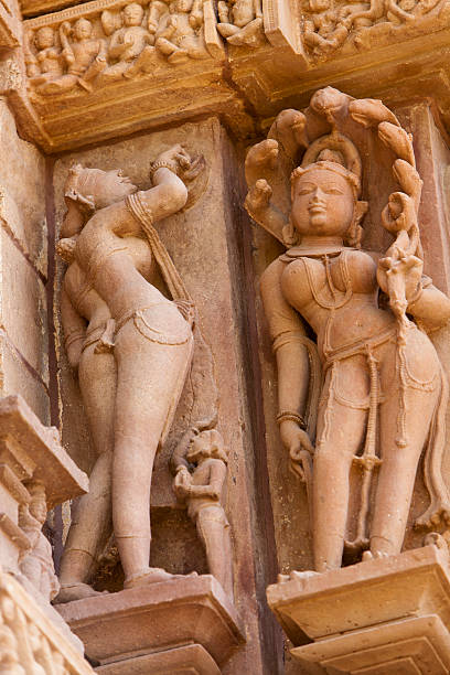 istock Sculptures of Khajuraho 490179108