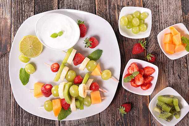 istock assortment of fruit and cream 490179990