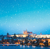 Snowing In Prague