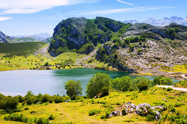 istock Summer mountains landscape with lake 490185054