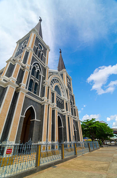 istock Catholic church at Chantaburi province, Thailand. 490199537