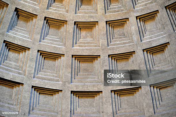 Pantheon Symetry Rome Stock Photo - Download Image Now - Close-up, Geometric Shape, Horizontal