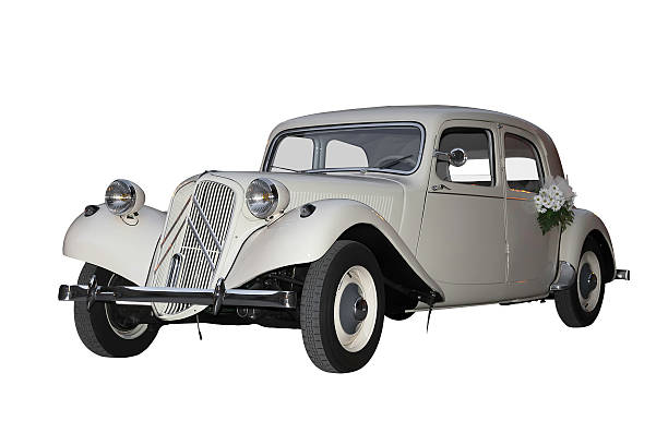 istock white vintage old car isolated 490203567