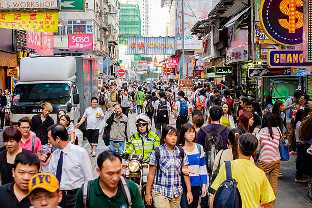 istock Busy Hong Kong Street 490205389