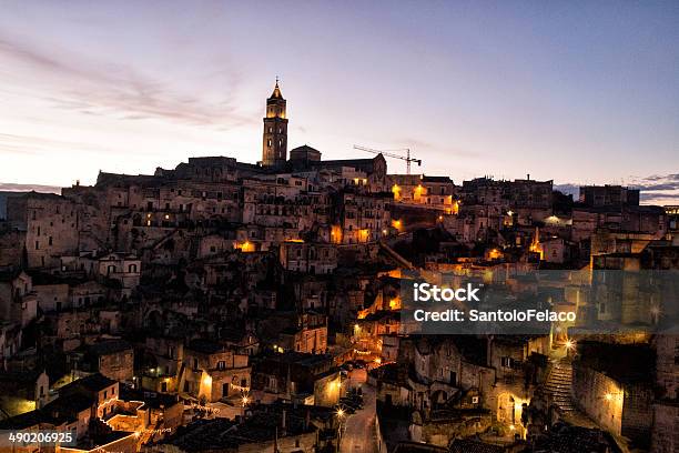 Foto de Matera Sassi Ao Nascer Do Sol e mais fotos de stock de Abandonado - Abandonado, Antigo, Arcaico