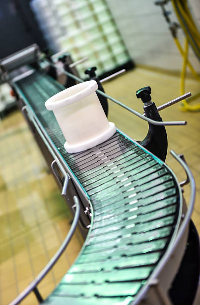 istock Conveyor in a cheese factory 490211664