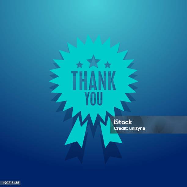 Thank You Banner Stock Illustration - Download Image Now - Thank You - Phrase, Dedication, Badge