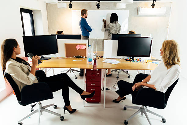 istock Business people at seminar 490222336