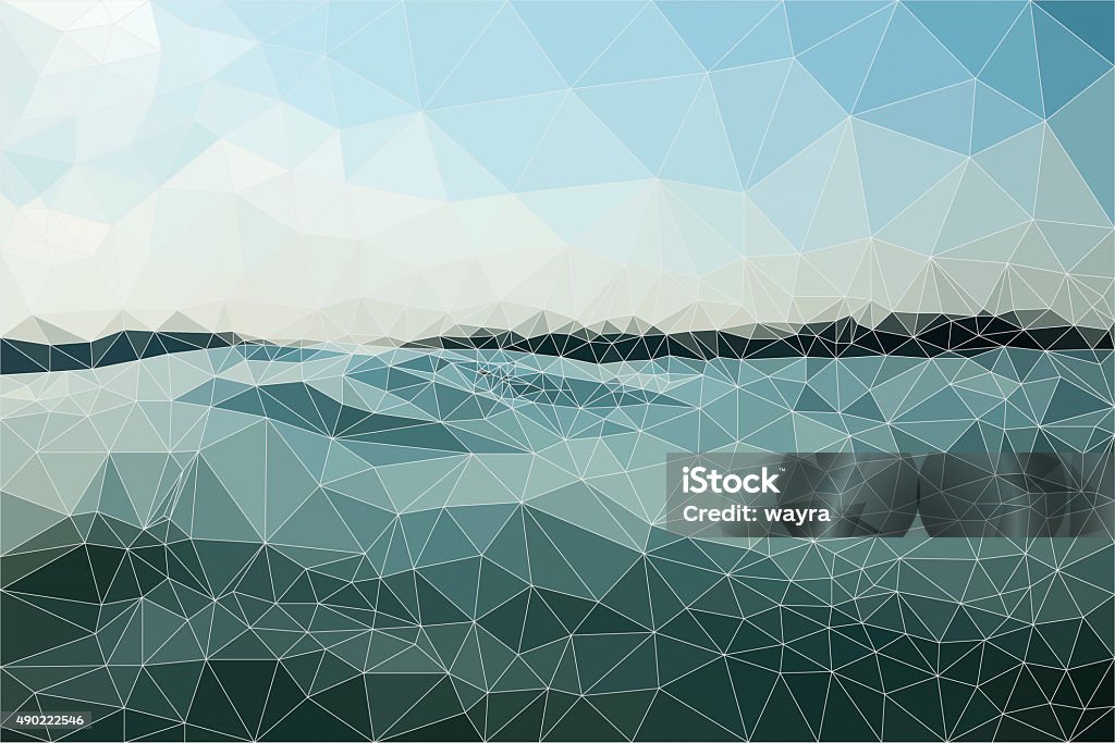 Abstract Bluish Triangle Background Nature Stock Photo