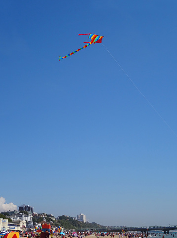 Two string kite flying in the strong winds of Northern Germany