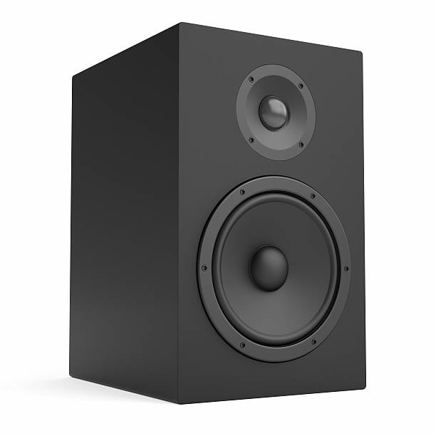 istock Black Studio Monitor Isolated On White 490222974