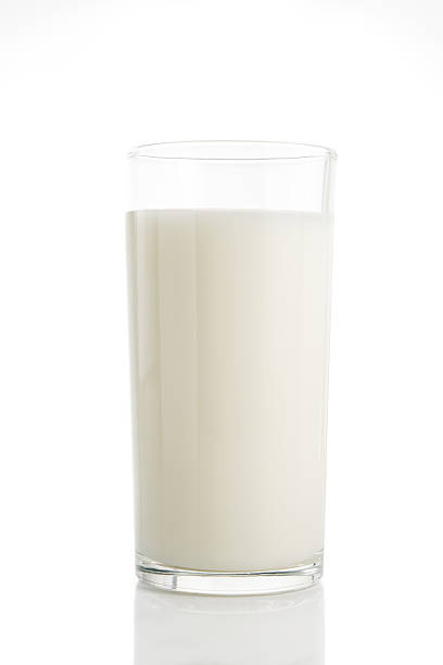istock Glass of milk isolated 490224202