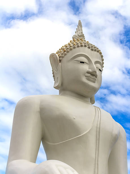 istock White buddha statue in thailand temple 490240978