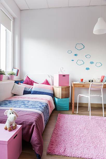 istock Cute room for little girl 490242224
