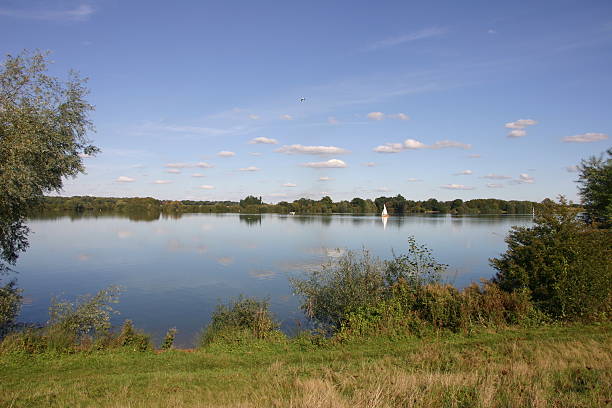 istock Reservoir with sailing yacht 490242266