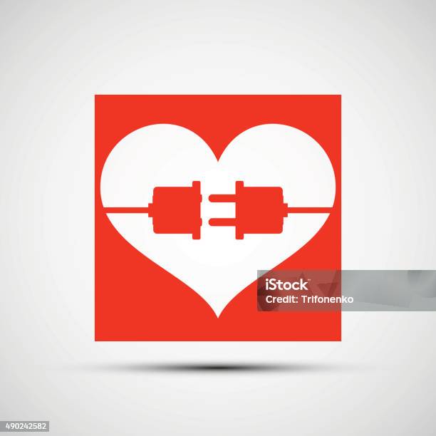 Red Heart Stock Illustration - Download Image Now - Blood Donation, Cable, Healthcare And Medicine