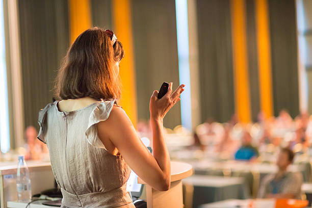 istock Speaker at Business Conference and Presentation. 490243752