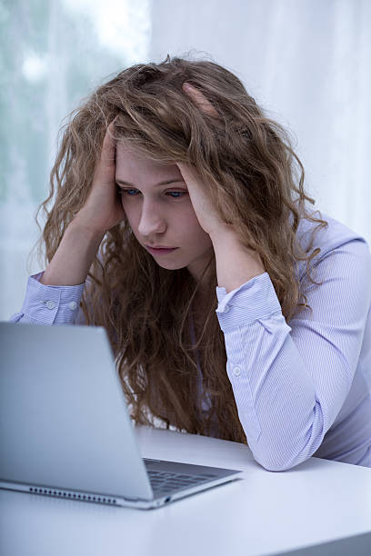 istock Girl bullied on internet 490243974