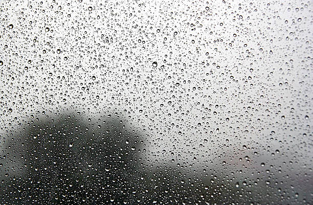 istock Drops of rain on the window 490247062