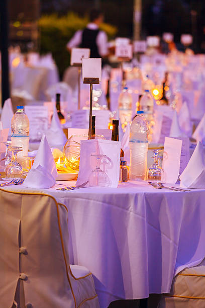 istock Open Air Restaurant Waiting for Guests at Night 490248622