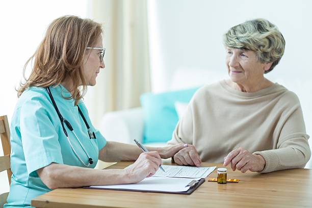 istock Doctor on medical home appointment 490252014