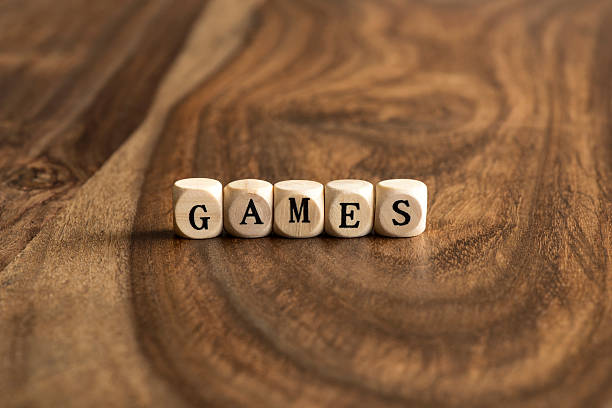 istock Word GAME on wooden cubes 490252246