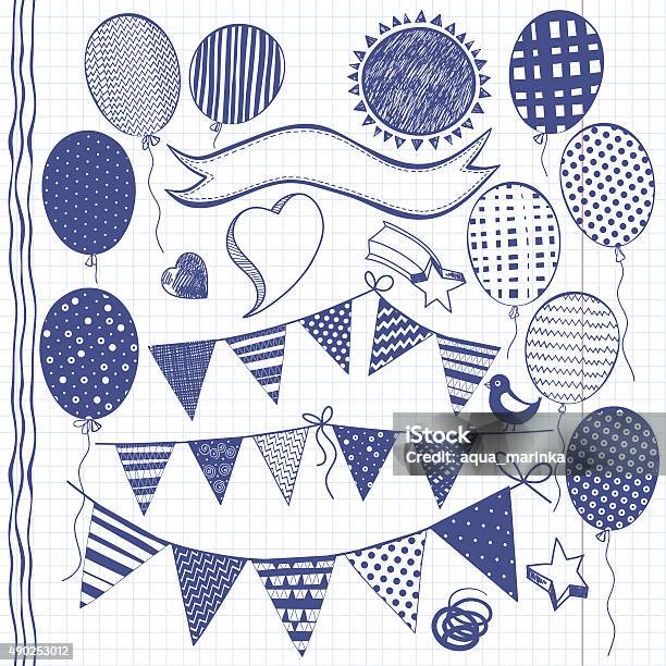 Festive Decor Vector Festive Vector Set Isolated Design Elements Stock Illustration ...