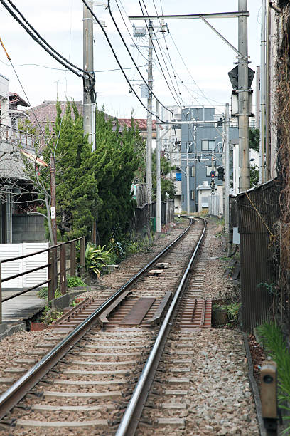 istock Railway in the residential area, Japan 490260581