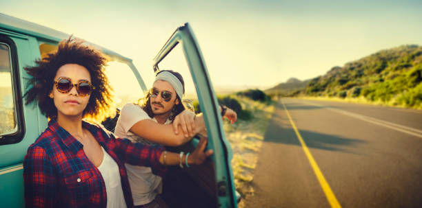 Couple on roadtrip