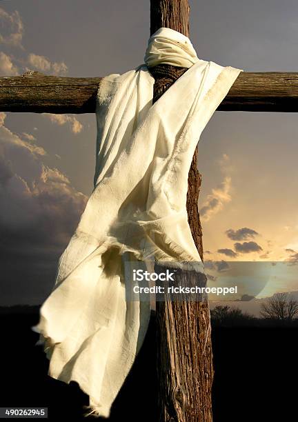 Cross And Garment Stock Photo - Download Image Now - Free of Charge, Jesus Christ, Agreement