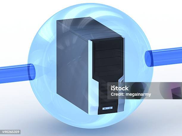 Pc Network Stock Photo - Download Image Now - Computer, Data, Digitally Generated Image