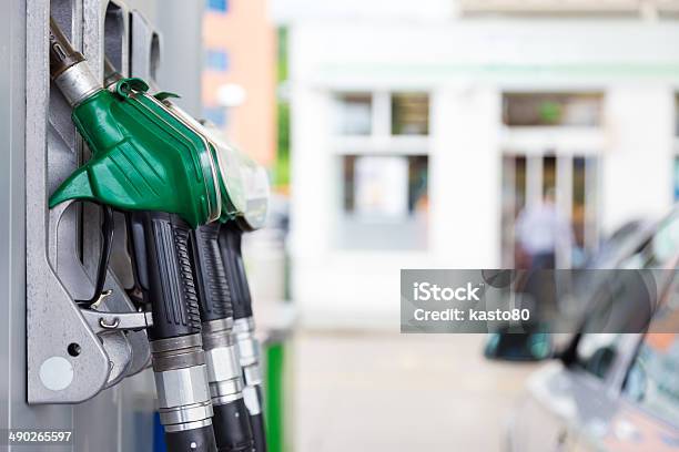 Fuel Pump In A Gas Station Stock Photo - Download Image Now - Gas Station, Fossil Fuel, Fuel and Power Generation