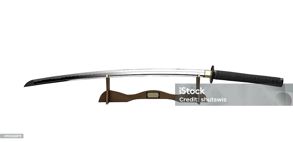 Самурайский меч на воротником - Стоковые фото Bushido - Lifestyle роялти-фри