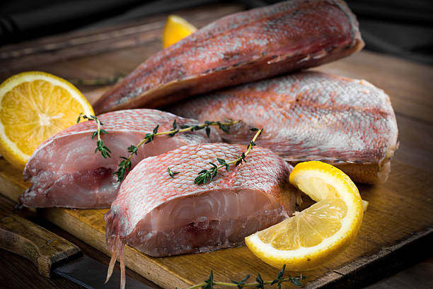 istock Sea bass with lemon 490267633