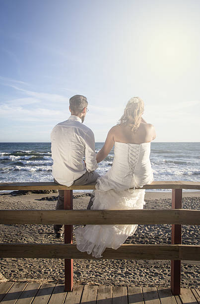 istock Wedding day at sea and in the forest 490273602