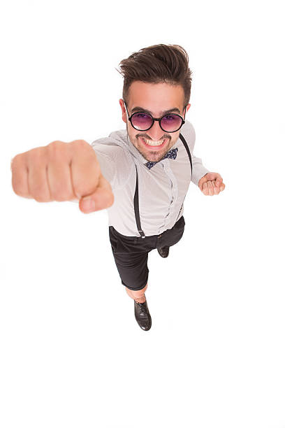 istock Handsome man showing his fist 490273658