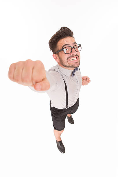 istock Handsome man showing his fist 490273672