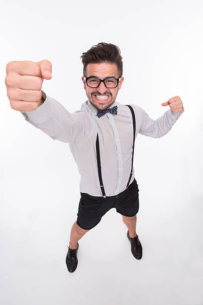 istock Handsome man showing his fist 490273974