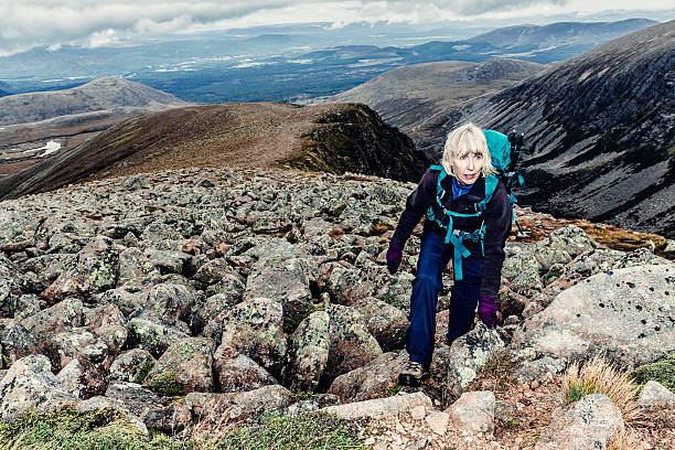 istock Female climber on Scottish mountain 490275234