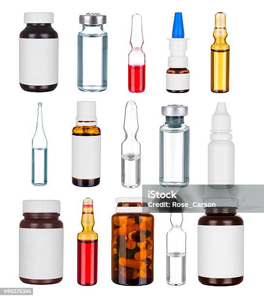 Medicine Bottles Stock Photo - Download Image Now - Medicine, Test Tube, Vial