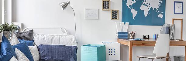 istock Boy dream room neat furnished 490276730