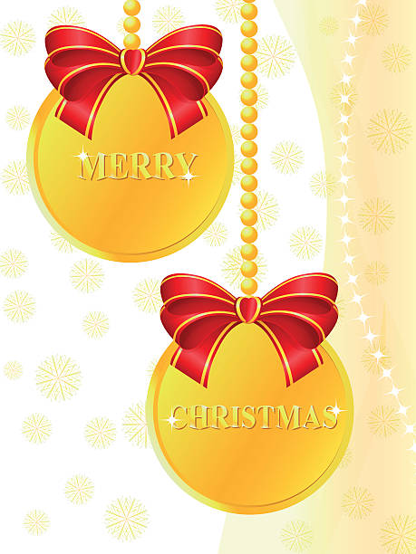 рождество монет - ribbon red bow christmas stock illustrations
