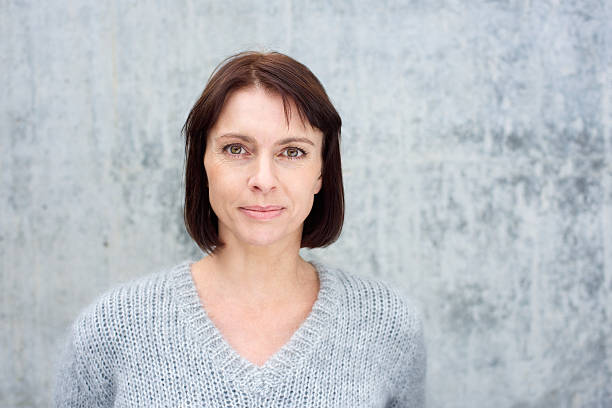 istock Older woman with brown hair 490279630