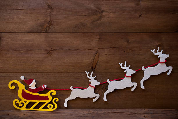 istock Santa Claus Sled, Reindeer, Christmas Decoration, Copy Space 490281510