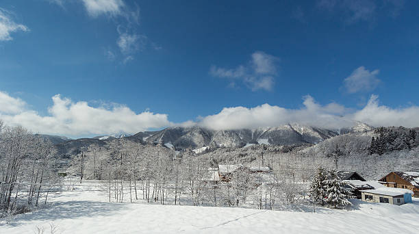 istock Snow country in central Japan. 490281552