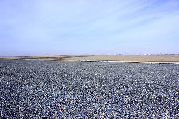 istock Asphalted road and the blue sky 490282144
