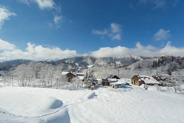 istock Snow country in central Japan. 490282160